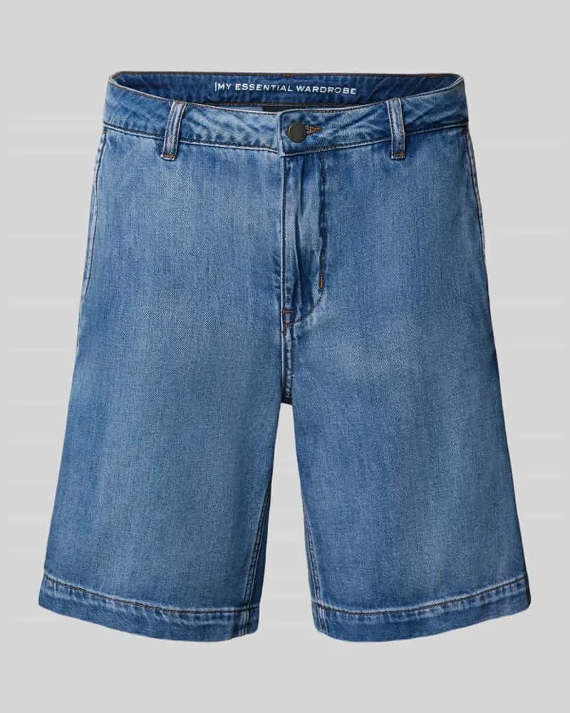 My Essential Wardrobe Jeansshorts mit Eingrifftaschen Modell 'Kamma Blau