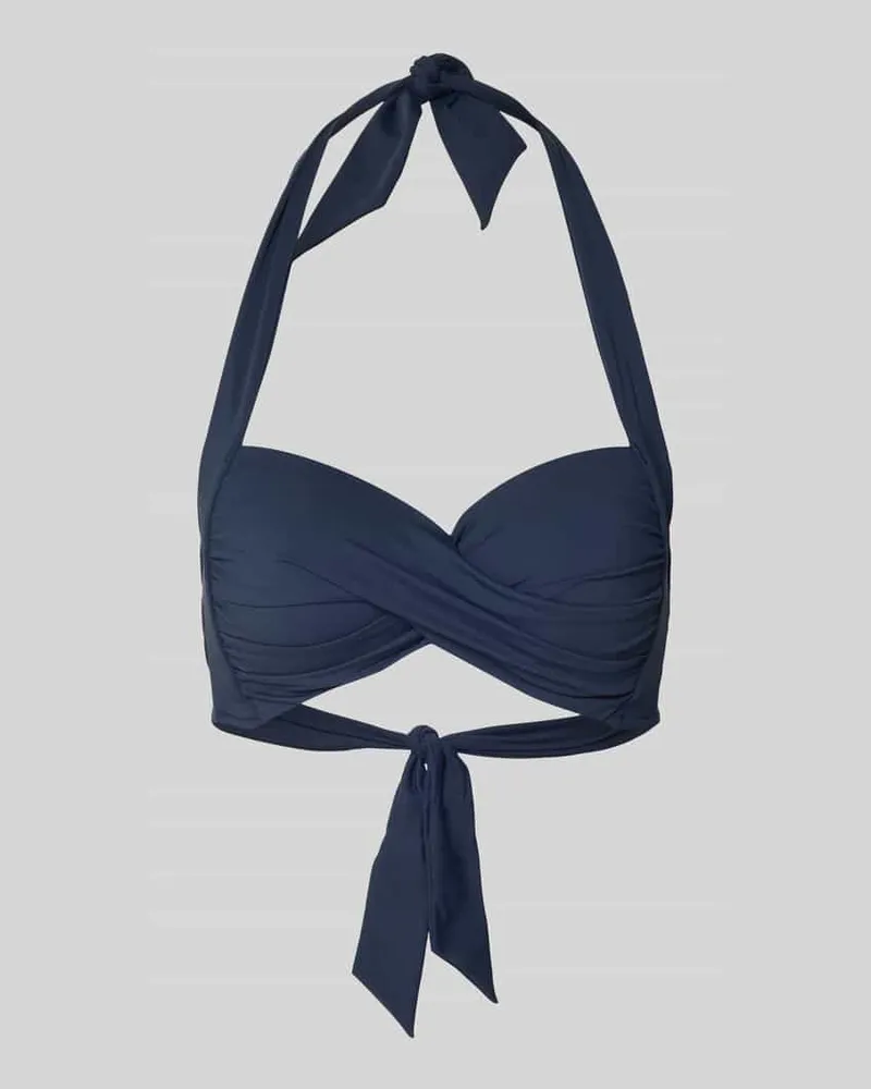 Seafolly Australia Bikini Oberteil mit Raffungen Modell 'Twist Dunkelblau