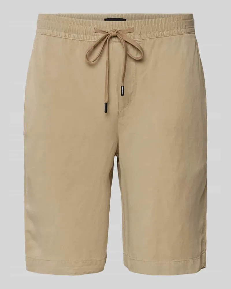 Strellson Regular Fit Shorts mit Gesäßtasche Modell 'Kaji Beige