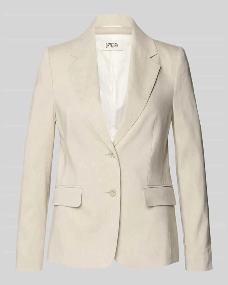 Drykorn Blazer aus Leinen-Mix mit Pattentaschen Modell 'BUNDREY Sand