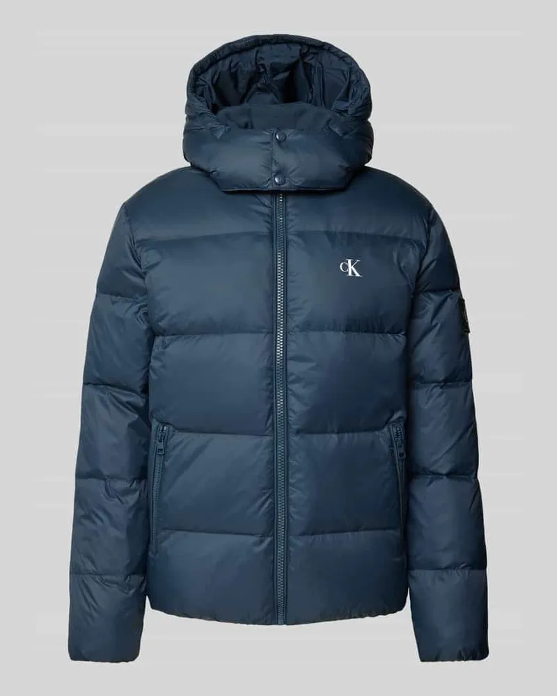Calvin Klein Daunenjacke mit Daunen-Feder-Füllung Modell 'ESSENTIALS Dunkelblau