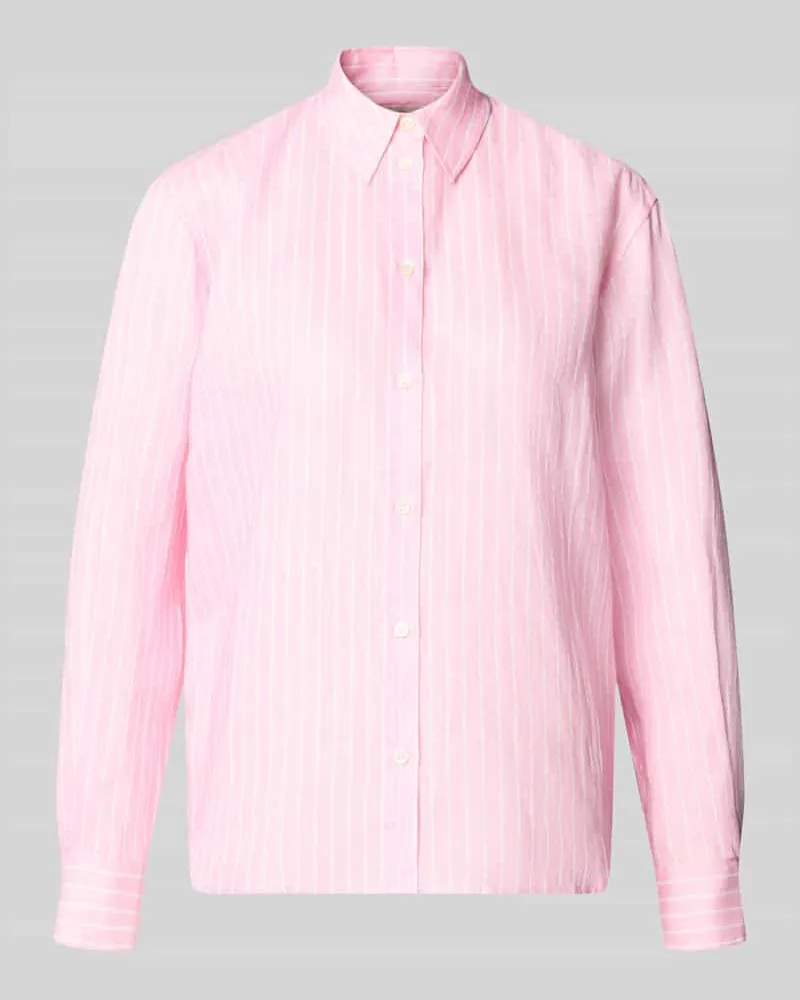 MC2 Saint Barth Leinenbluse mit rückseitigem Logo-Stitching Modell 'MEREDITH Rosa