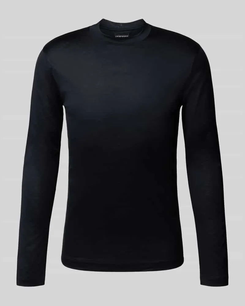 Emporio Armani Longsleeve mit Rundhalsausschnitt Black