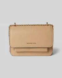 Michael Kors Umhängetasche aus Leder mit Label-Applikation Modell 'CLAIRE Camel