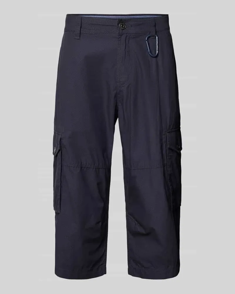 Tom Tailor Regular Fit Caprihose mit Cargotaschen Marine