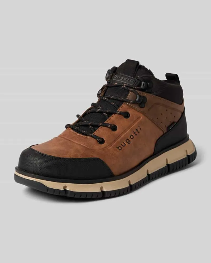 Bugatti Boots mit Schnürung Modell 'Samper Cognac