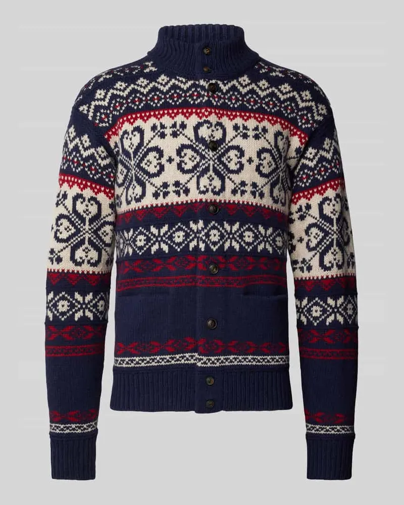 Ralph Lauren Cardigan mit seitlichen Taschen Marine