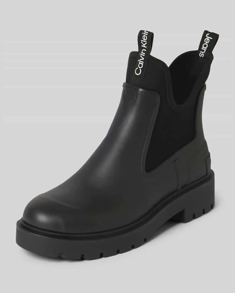 Calvin Klein Chelsea Boots mit Label-Detail Black