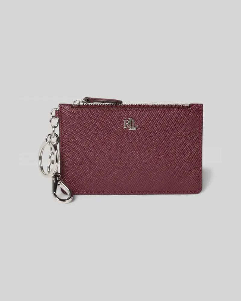 Ralph Lauren Schlüsselanhänger aus Rindsleder mit Karabiner Dunkelbraun