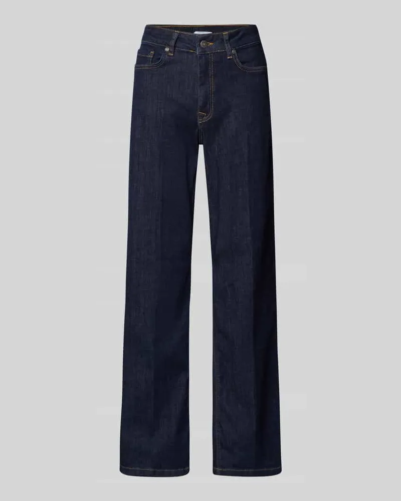 More & More Wide Leg Jeans im 5-Pocket-Design Jeansblau