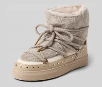 Snow Boots aus Leder mit Teddyfell Modell 'CURLY ROCK