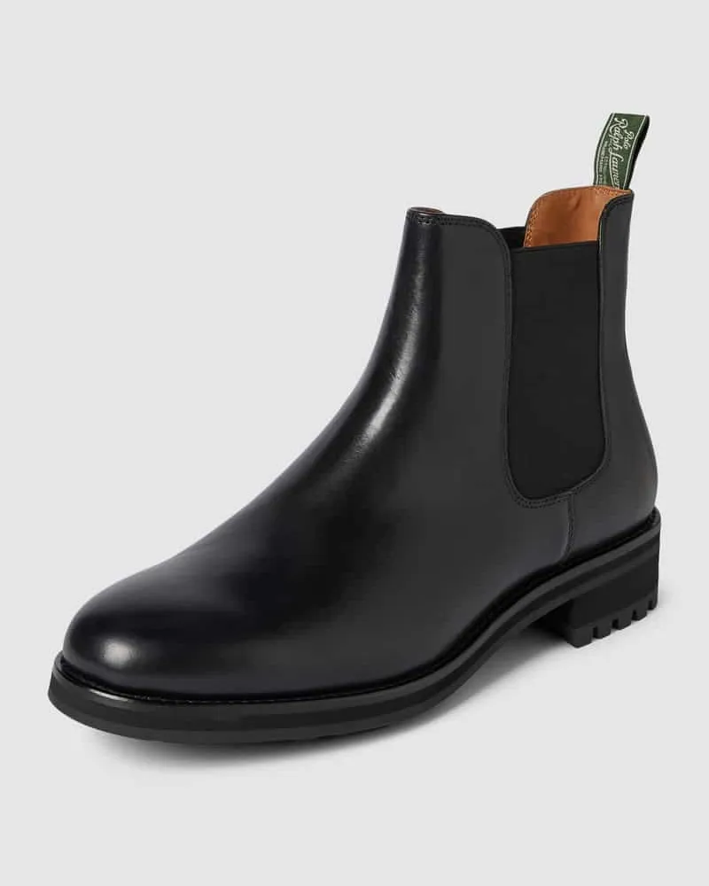 Ralph Lauren Chelsea Boots aus Leder Modell 'BRYSON Black