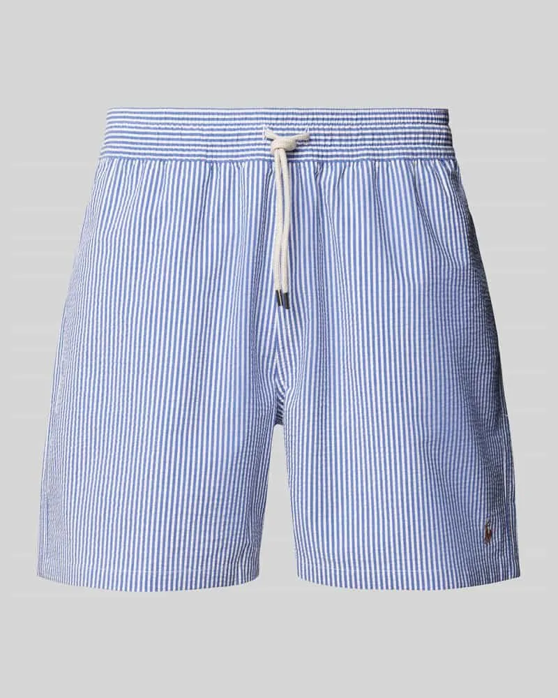 Ralph Lauren Badehose mit elastischem Bund Modell 'TRAVELER Blau