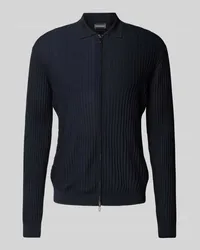 Emporio Armani Strickjacke mit Reißverschluss Marine