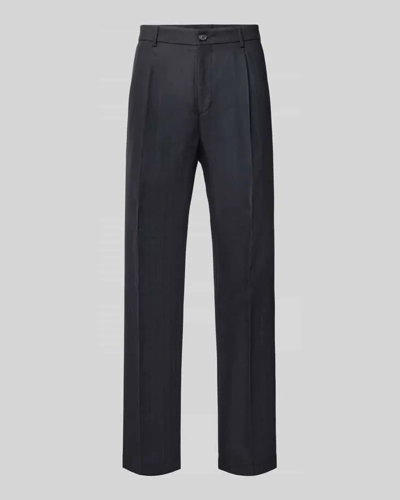Strellson Regular Fit Anzughose aus reiner Schurwolle Modell 'Tomeo Marine