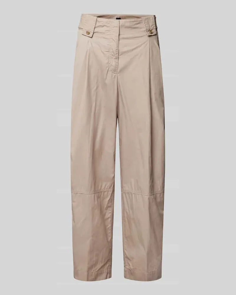 HUGO BOSS Loose Fit Hose mit Gesäßtaschen Modell 'Takarla Beige