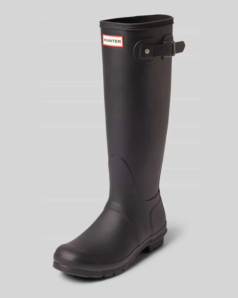 Hunter Stiefel mit verstellbarer Schnalle Black