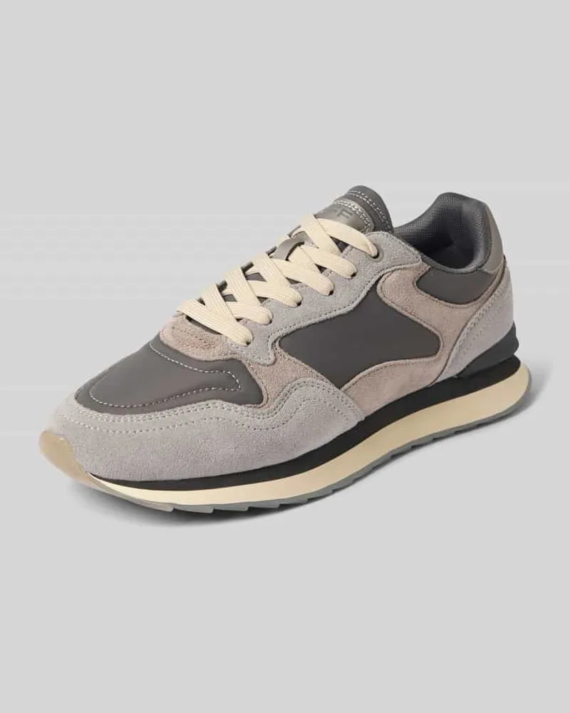 HOFF Sneaker mit Label-Detail Modell 'CITY Mittelgrau