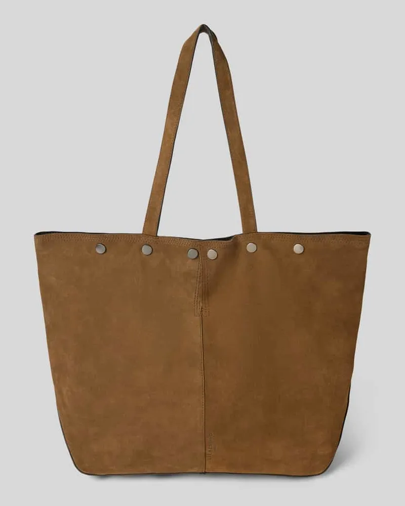 Liebeskind Shopper in Leder-Optik Modell 'Rive Mittelbraun