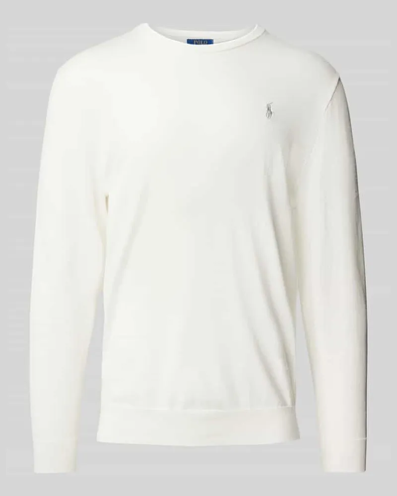 Ralph Lauren Strickpullover mit Rundhalsausschnitt Weiss