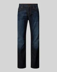 Alberto Regular Fit Jeans im 5-Pocket-Design Modell "Pipe Jeansblau