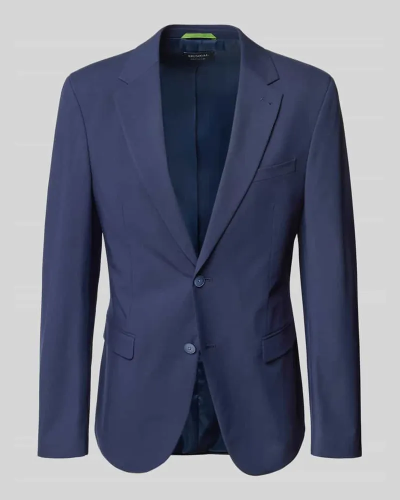 McNeal Slim Fit 2-Knopf-Sakko mit Pattentaschen Marine