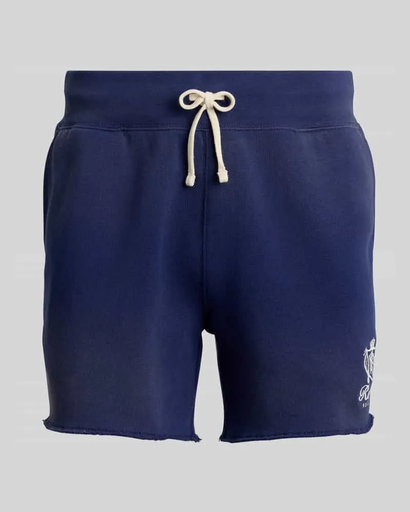 Ralph Lauren Regular Fit Sweatshorts mit Logo Stitching Dunkelblau
