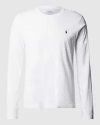 Ralph Lauren Longsleeve aus Baumwolle mit Label-Stitching Weiss