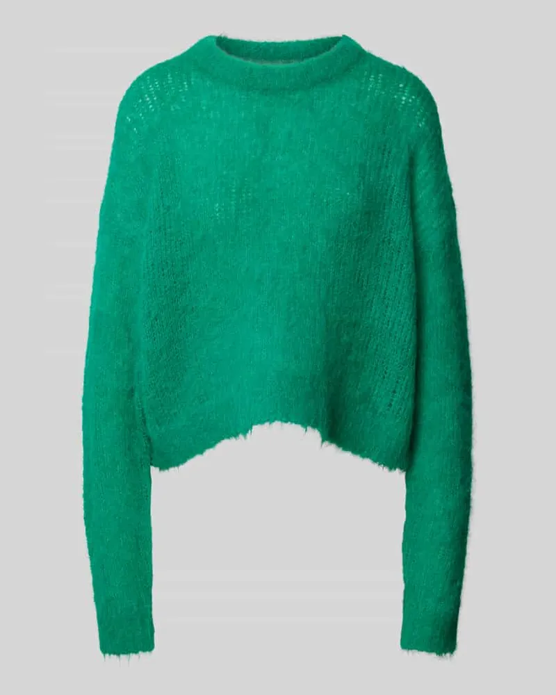 American Vintage Strickpullover mit gerippten Abschlüssen Modell 'BYMI Gruen