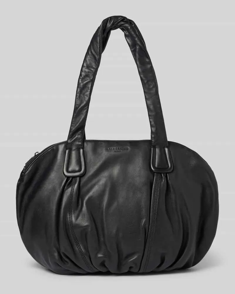 Liebeskind Shopper aus echtem Leder mit Logo-Prägung Modell 'Lucy Black