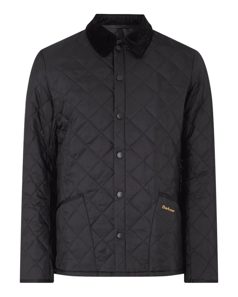 Barbour Steppjacke mit Umlegekragen Black