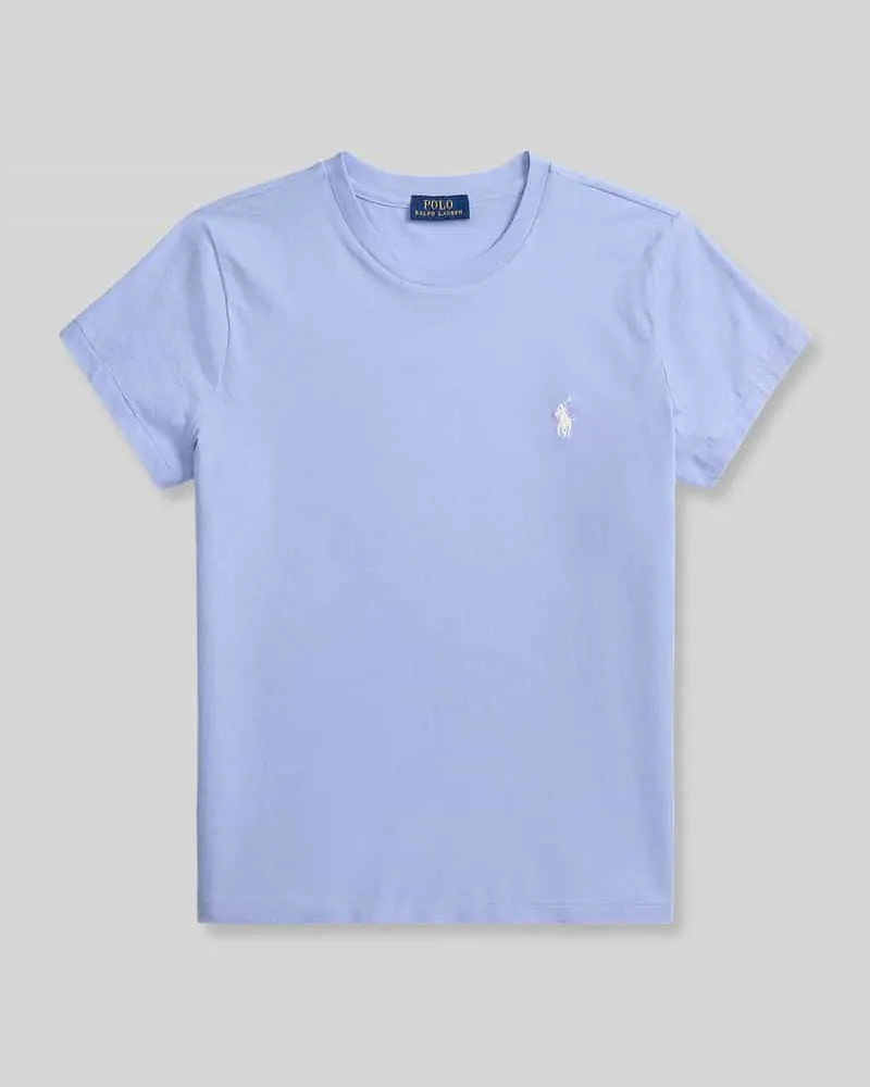 Ralph Lauren Regular Fit T-Shirt aus reiner Baumwolle Hellblau