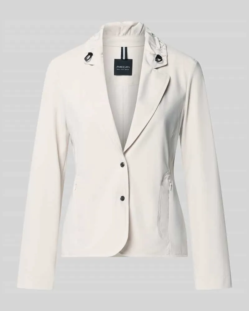 Marc Cain Slim Fit Blazer mit Stretch-Anteil Sand