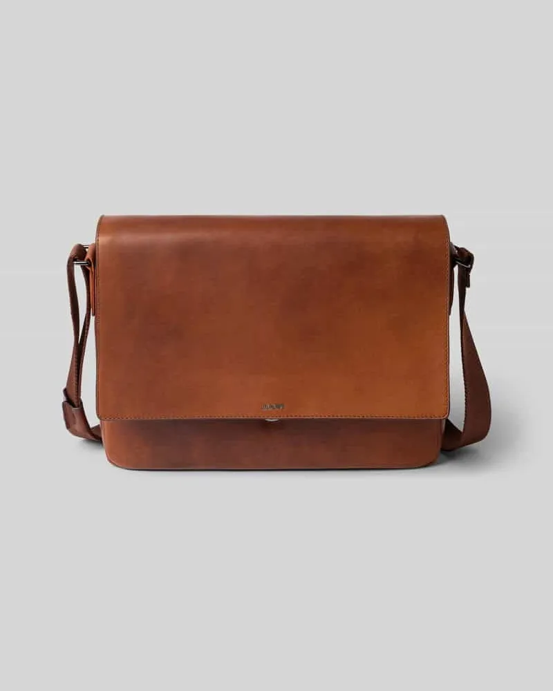 JOOP! Laptoptasche aus echtem Rindsleder Modell 'Cerratano Janis Cognac