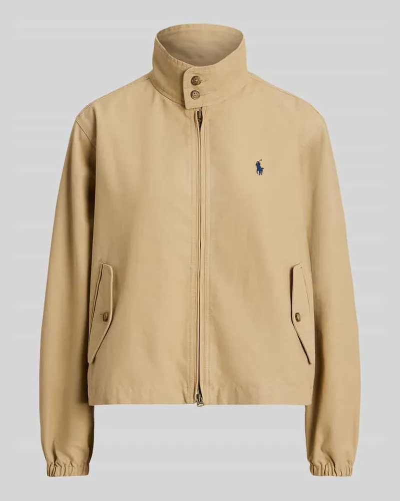 Ralph Lauren Regular Fit Blouson aus reiner Baumwolle Beige