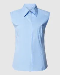 HUGO BOSS Bluse mit Umlegekragen Modell 'Banoh Hellblau