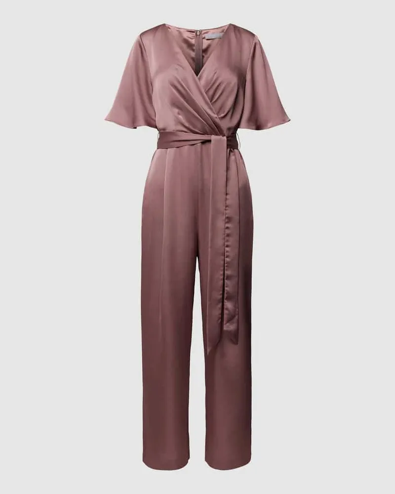 Christian Berg Jumpsuit in Wickel-Optik Rose