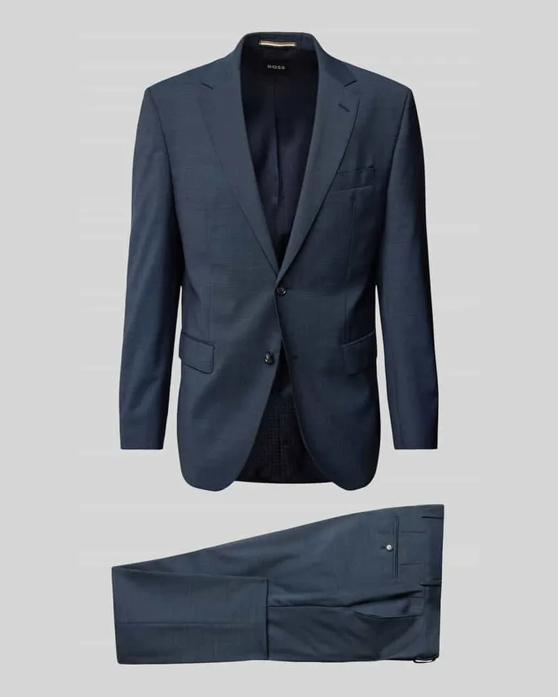HUGO BOSS Anzug mit feinem Strukturmuster Modell 'Jeckson Hellblau