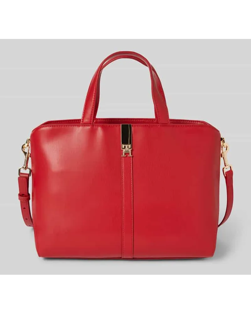 Tommy Hilfiger Handtasche mit Label-Applikation Modell 'HERITAGE Rot