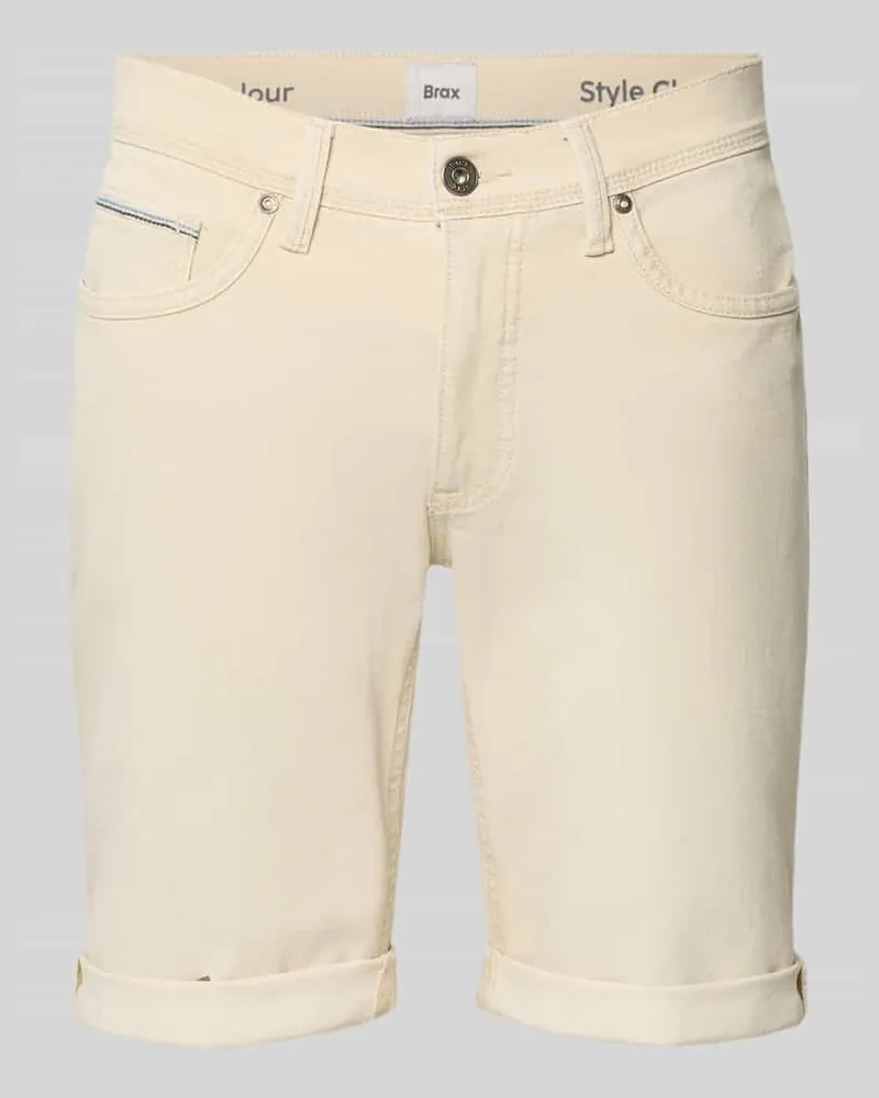 Brax Slim Fit Jeansshorts aus Baumwoll-Mix Modell 'CHRIS Offwhite