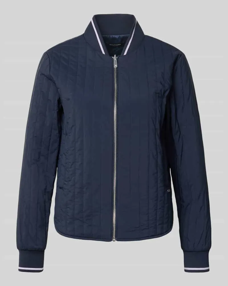 Scotch&Soda Jacke mit seitlichen Eingrifftaschen und Label-Detail Marine