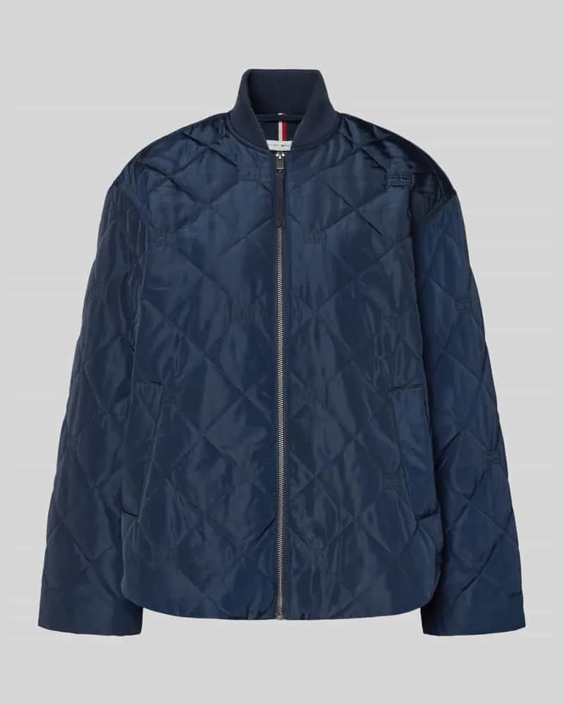 Tommy Hilfiger Regular Fit Bomberjacke mit College-Kragen Marine