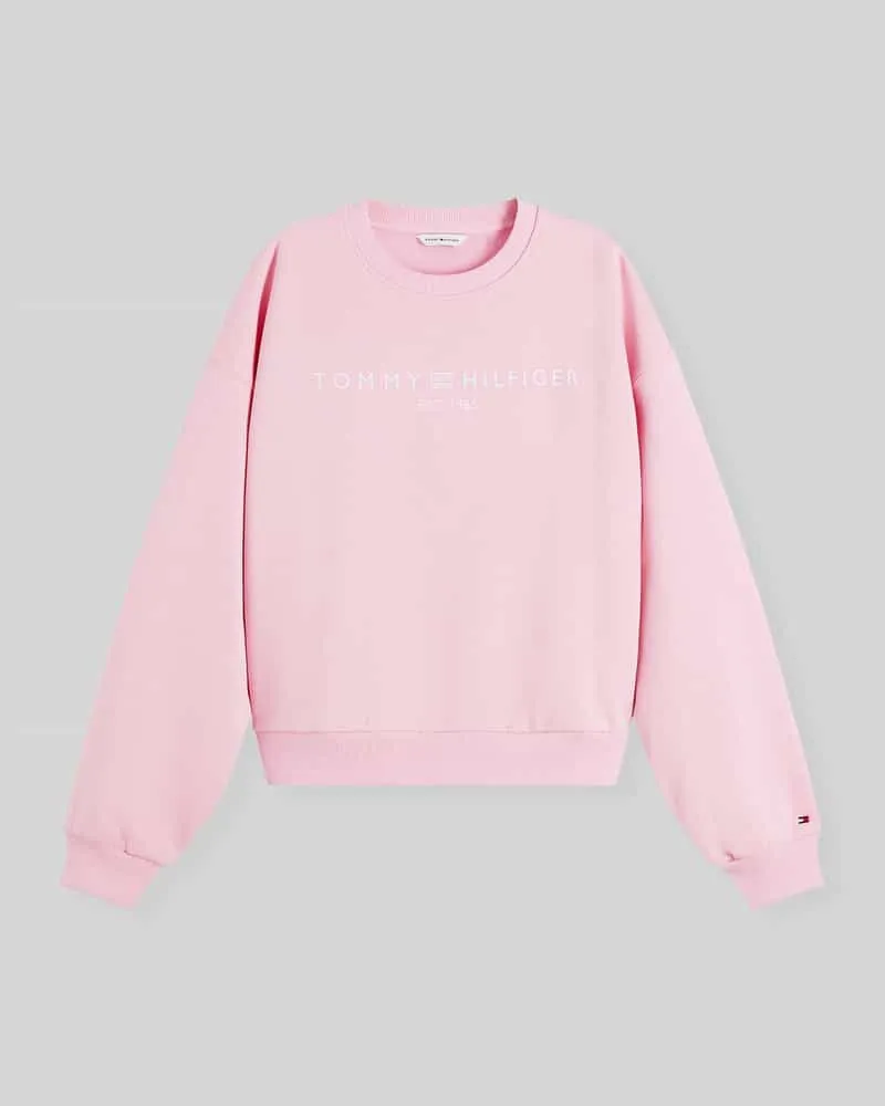 Tommy Hilfiger Relaxed Fit Sweatshirt aus Baumwoll-Mix Pink