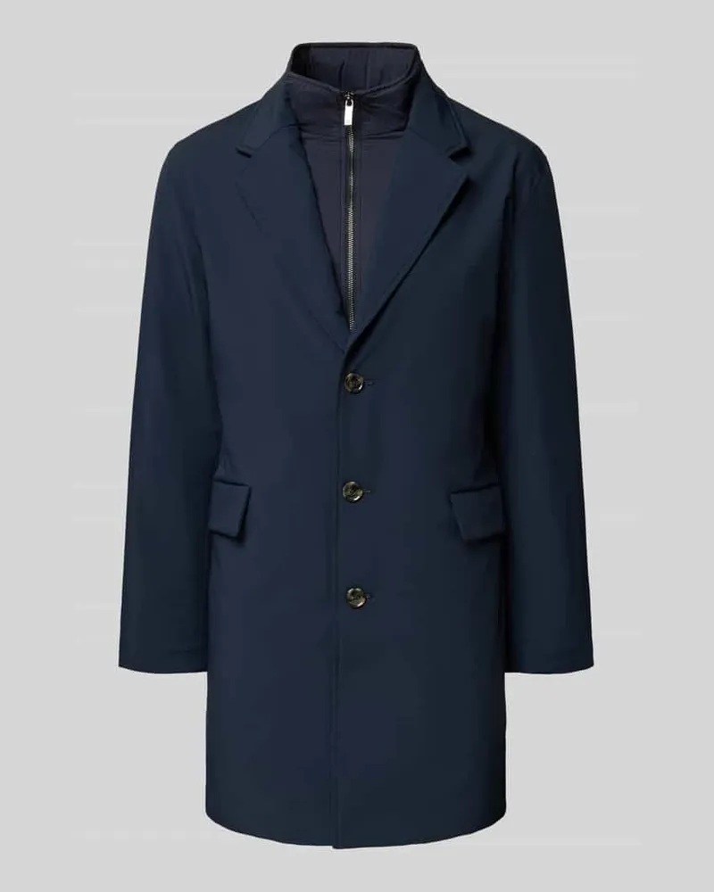 Tommy Hilfiger Regular Fit Mantel mit Reverskragen Modell 'DC PADDED PERFORMANCE COA Marine