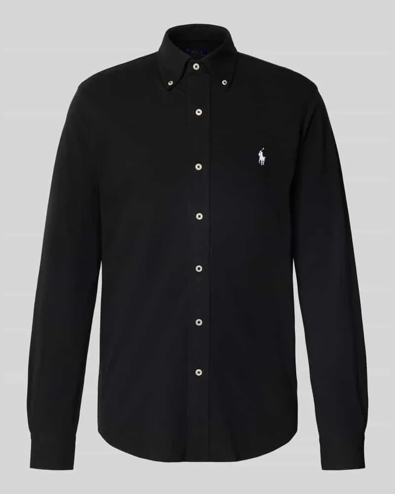 Ralph Lauren Regular Fit Freizeithemd mit Button-Down-Kragen Black