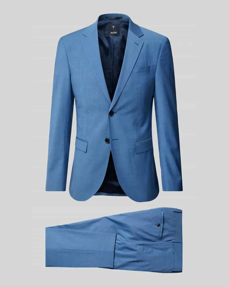 JOOP! Anzug mit feinem Strukturmuster Modell 'Damon Gun Blau