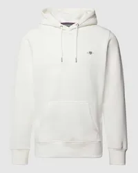 Gant Hoodie mit Label-Stitching Modell 'SHIELD Offwhite