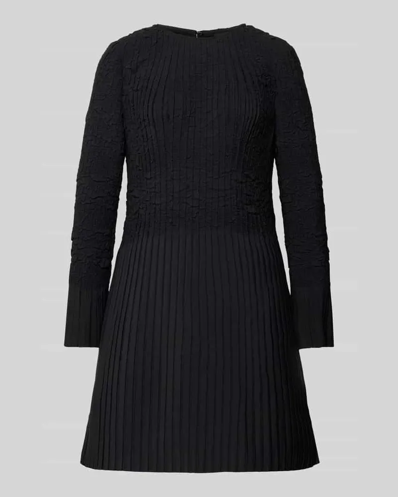 HUGO BOSS Tailliertes Cocktailkleid mit Raffung-Optik Modell 'Doppar Black