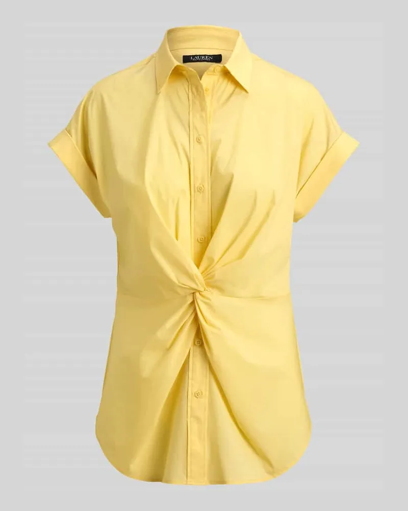 Ralph Lauren Regular Fit Bluse aus Baumwoll-Mix Gelb