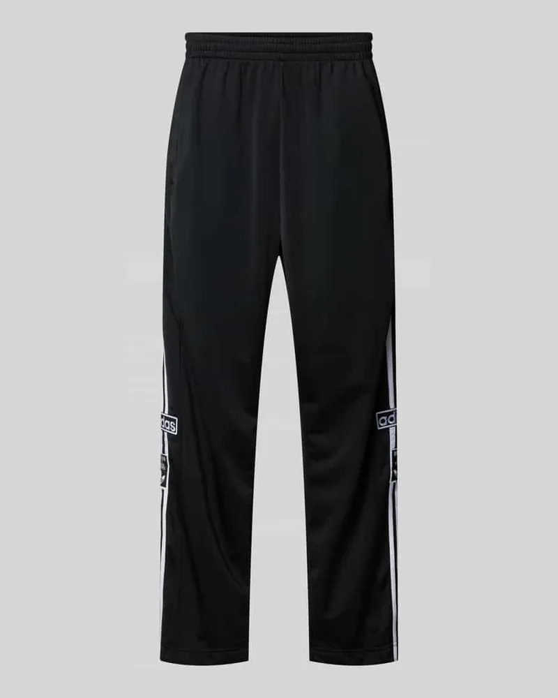 adidas Flared Sweatpants mit Label-Stitchings Modell 'ADIBREAK Black